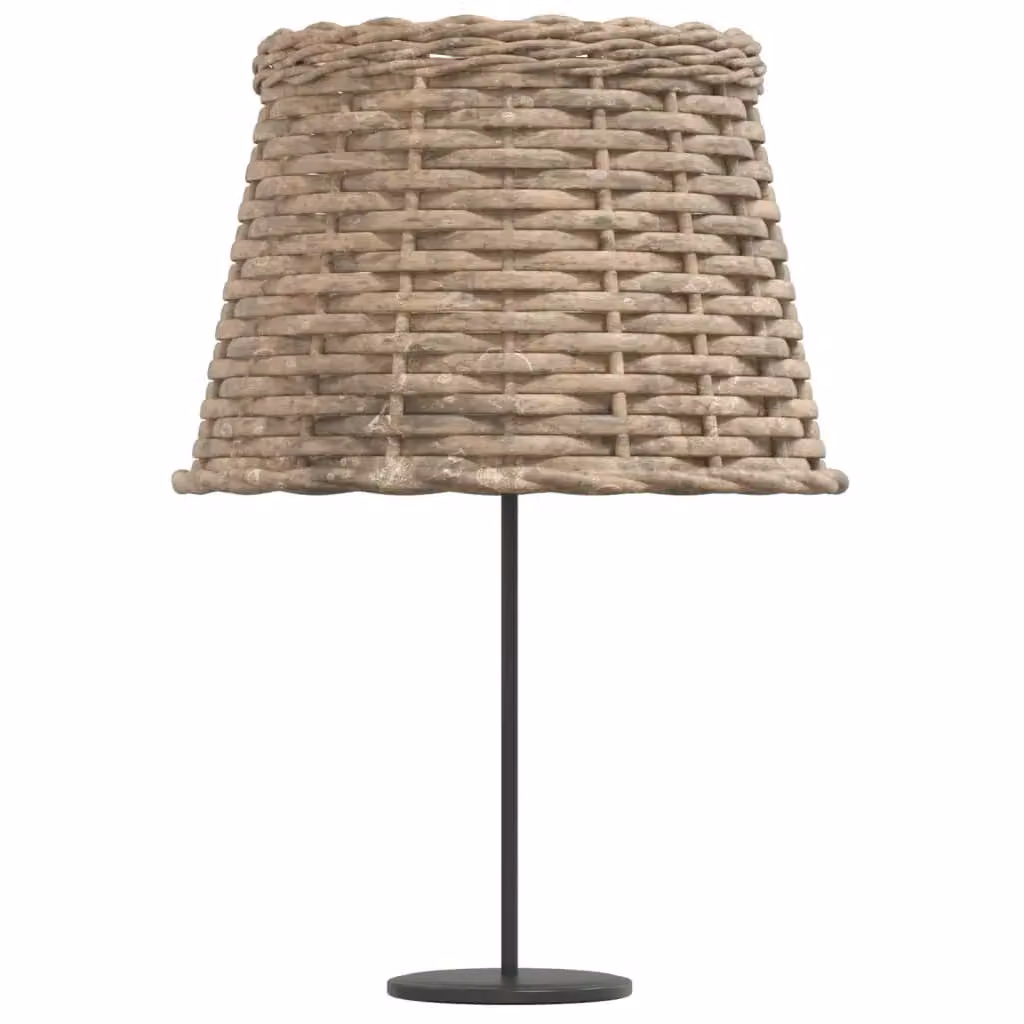 Berkfield Home Brown Wicker and Rattan Lamp Shade, W: 25 cm, H: 17 cm – 3
