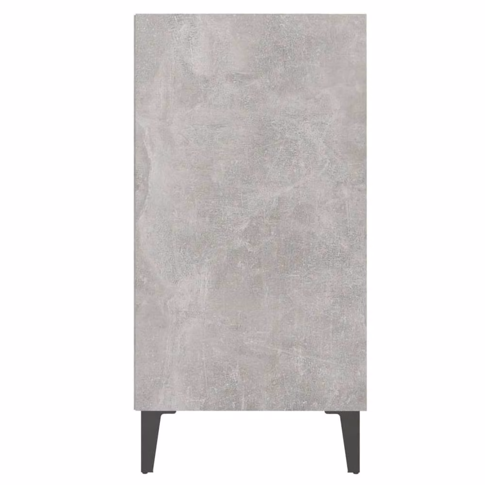 Berkfield Home Industrial Sideboard in Concrete Grey, W/D/H: 57 x 35 x 70 cm – 4