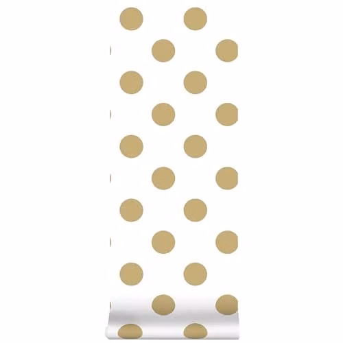 Superfresco Easy Gold and Black Metallic Dotted Abstract Wallpaper