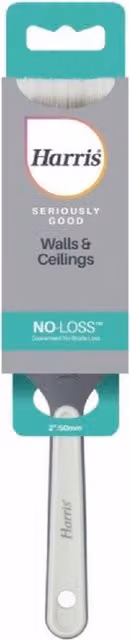 Harris Seriously Good White Flat Wall and Ceiling Paint Brush for Water-Based Paints