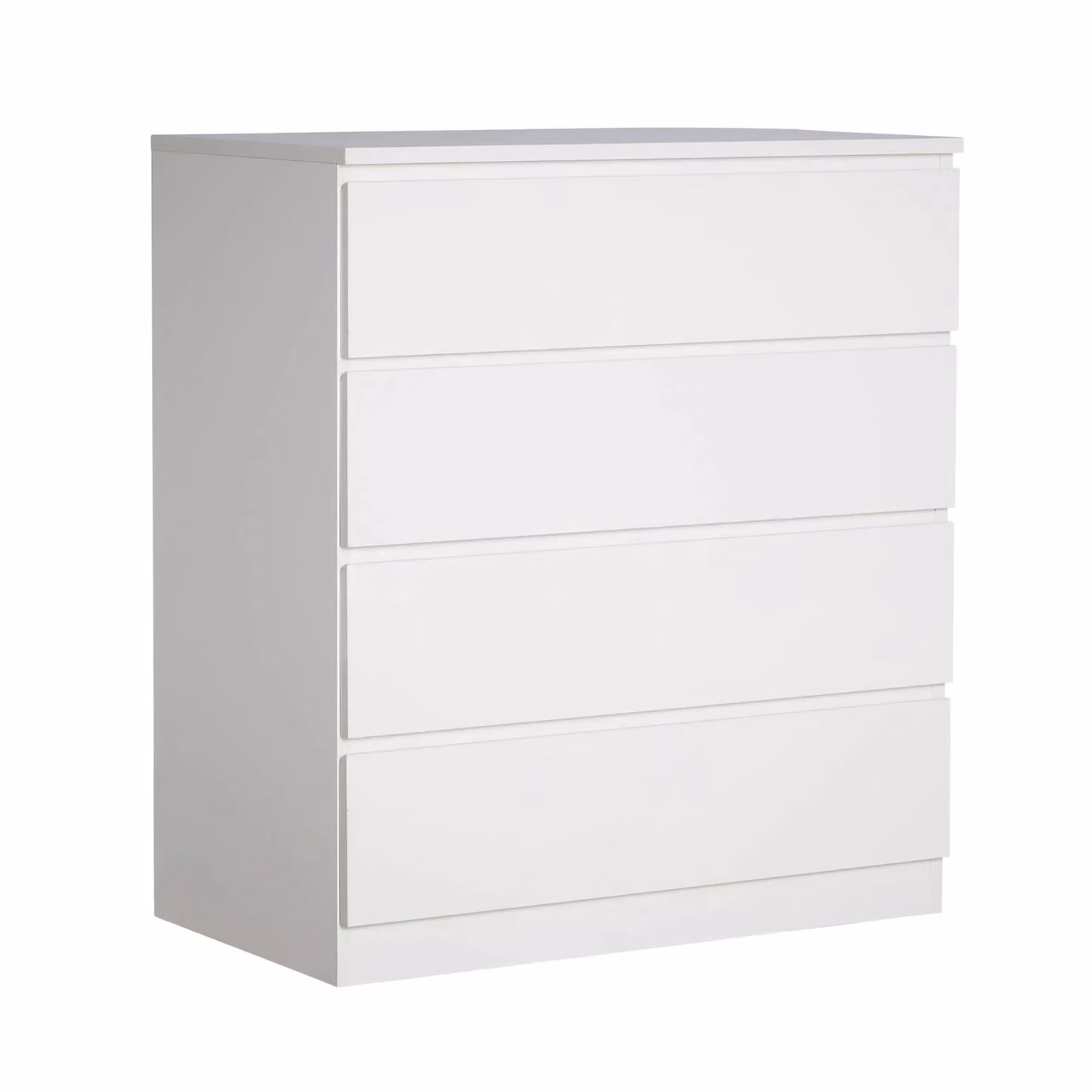 Home Source Modern Glossy Chest of Drawers in White, Black or Grey, W/D/H: 70 x 40 x 78.5 cm – 2