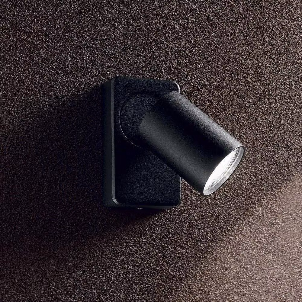 Netlighting Rudy Adjustable Indoor Spotlight Wall Lamp in Black with GU10 Bulb – 2