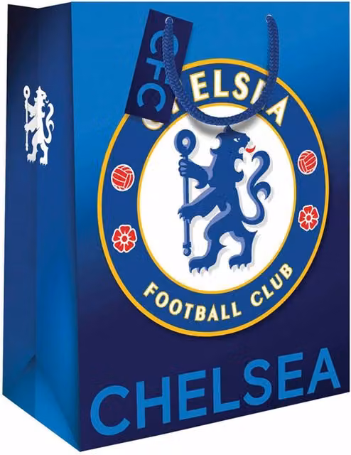 Chelsea FC Paper Gift Bag in Blue, White and Yellow