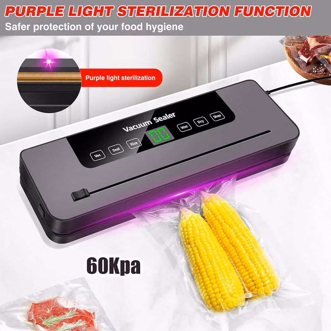 SPETLEK Vacuum Food Sealer for Dry and Wet Packing, Grey – 4