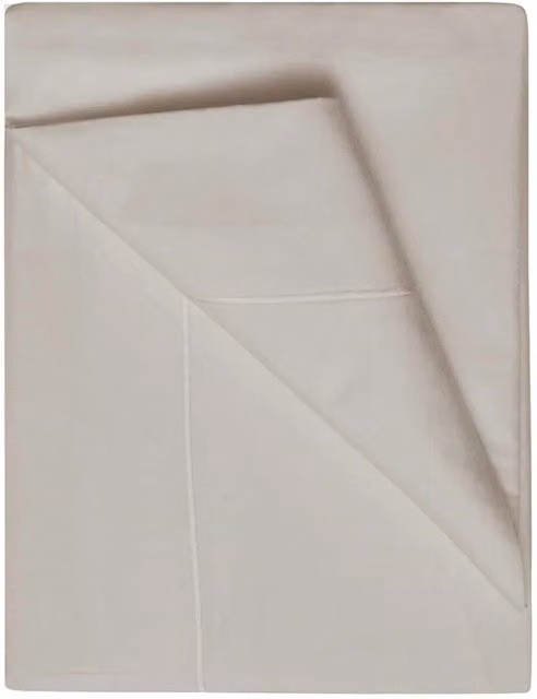 Belledorm 400 Thread Count Egyptian Cotton Single Flat Sheet in Oyster, W/D/H: 90 x 190 cm