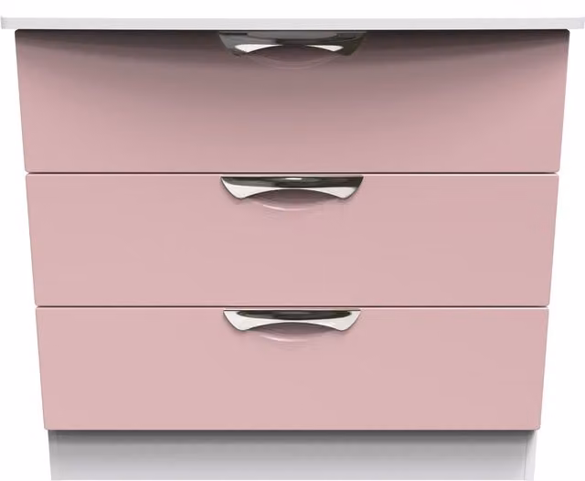 2 U Holborn 3 Drawer Chest in Dusty Pink