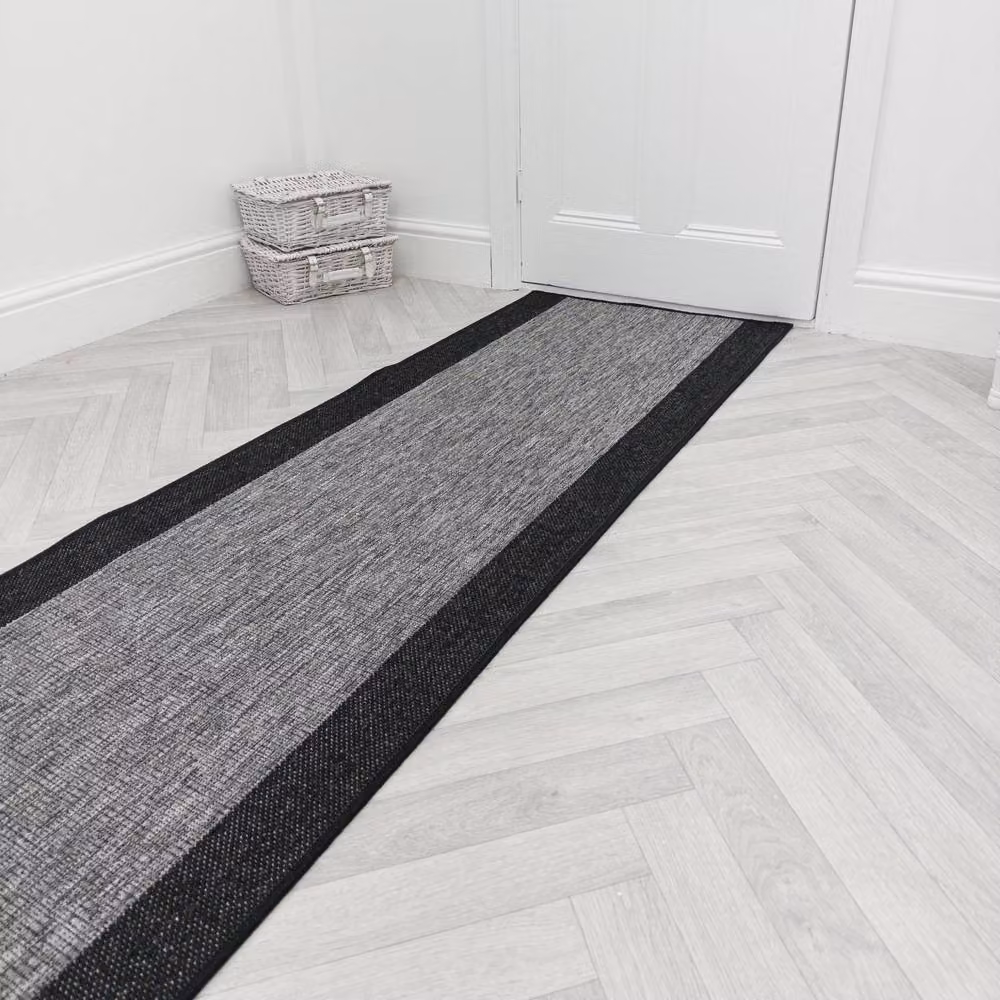 runrug Jenga Hallway Carpet Runner Rug in Dark Grey, W/D/H: 80 x 360 cm – 5