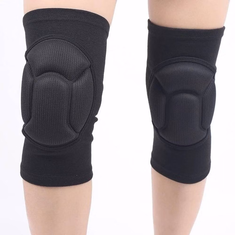 NESTLUNE Pro Knee Pads for Construction Comfort, 2 Pairs, Black, Size 10 – 5