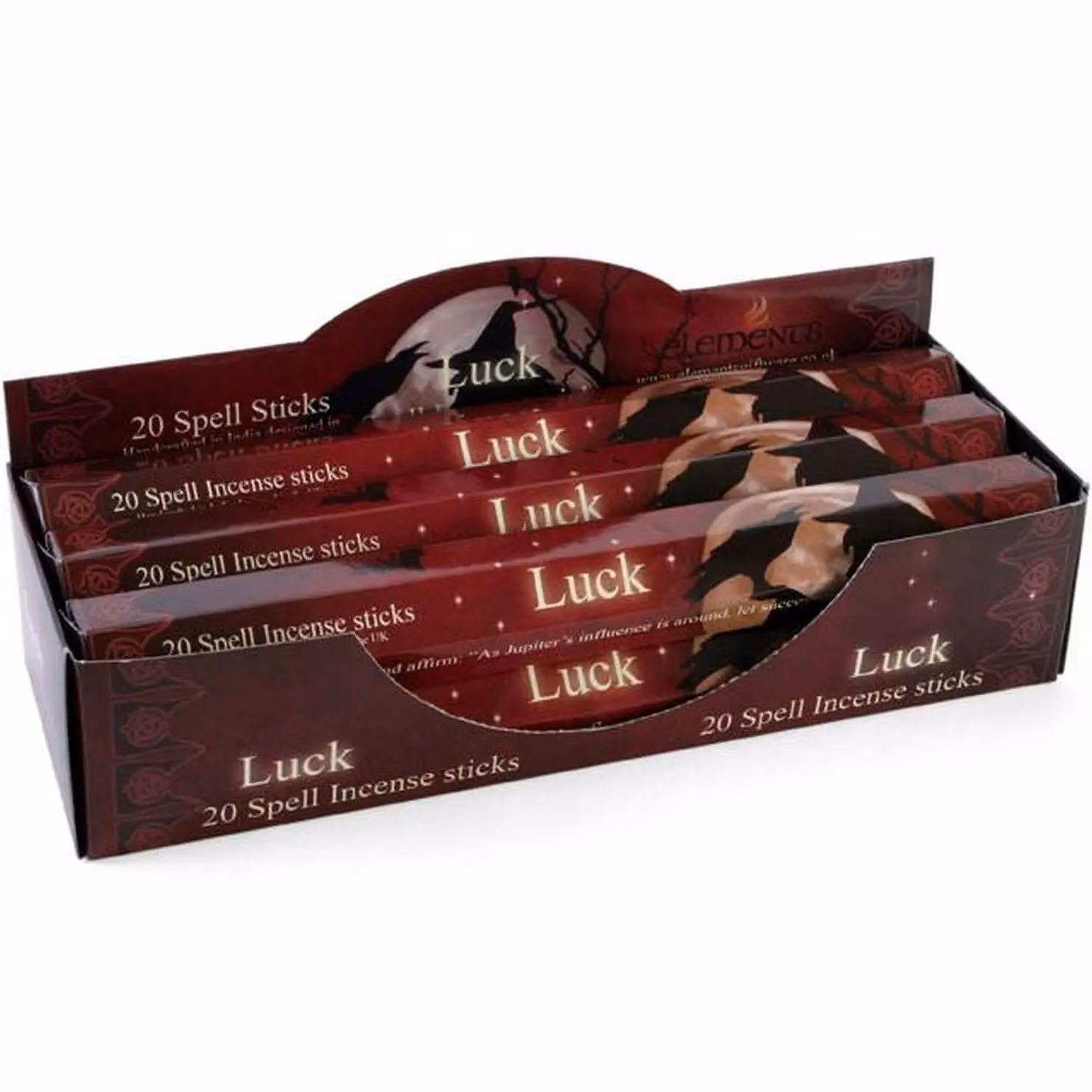 Elements Luck Spell Incense Sticks, Red, Box of 6 Packs – 2