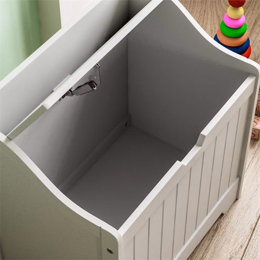 Kelvenix White Wooden Toy Storage Box for Childrens Nursery or Bedroom – 3