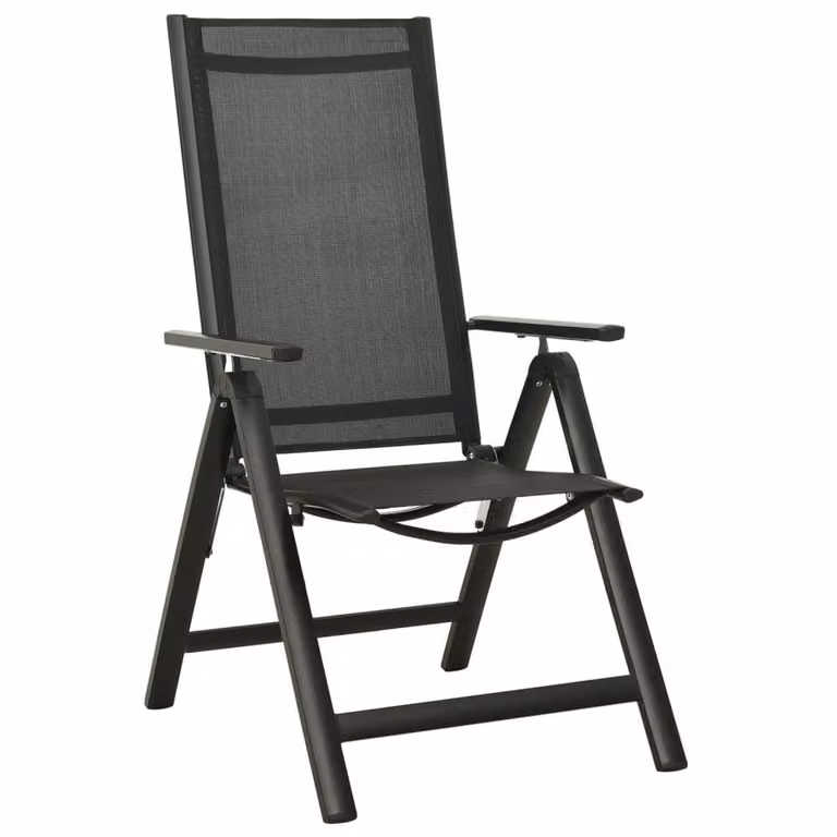 Berkfield Home Soft 5 Piece Aluminium Garden Dining Set in Anthracite and Black