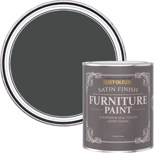 Rust-Oleum Satin Furniture Paint in Anthracite Grey, 0.75 l