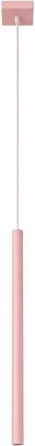 Sollux Lighting modern pink rectangular pendant lamp, W/D/H: 120 x 8 x 8 cm – 1