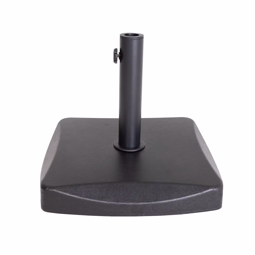 Charles Bentley Black Concrete Parasol Base Stand, 26.5kg – 3