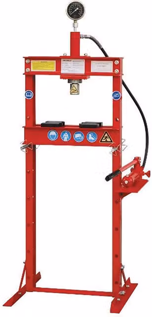 Hilka Red Steel Bench Shop Press