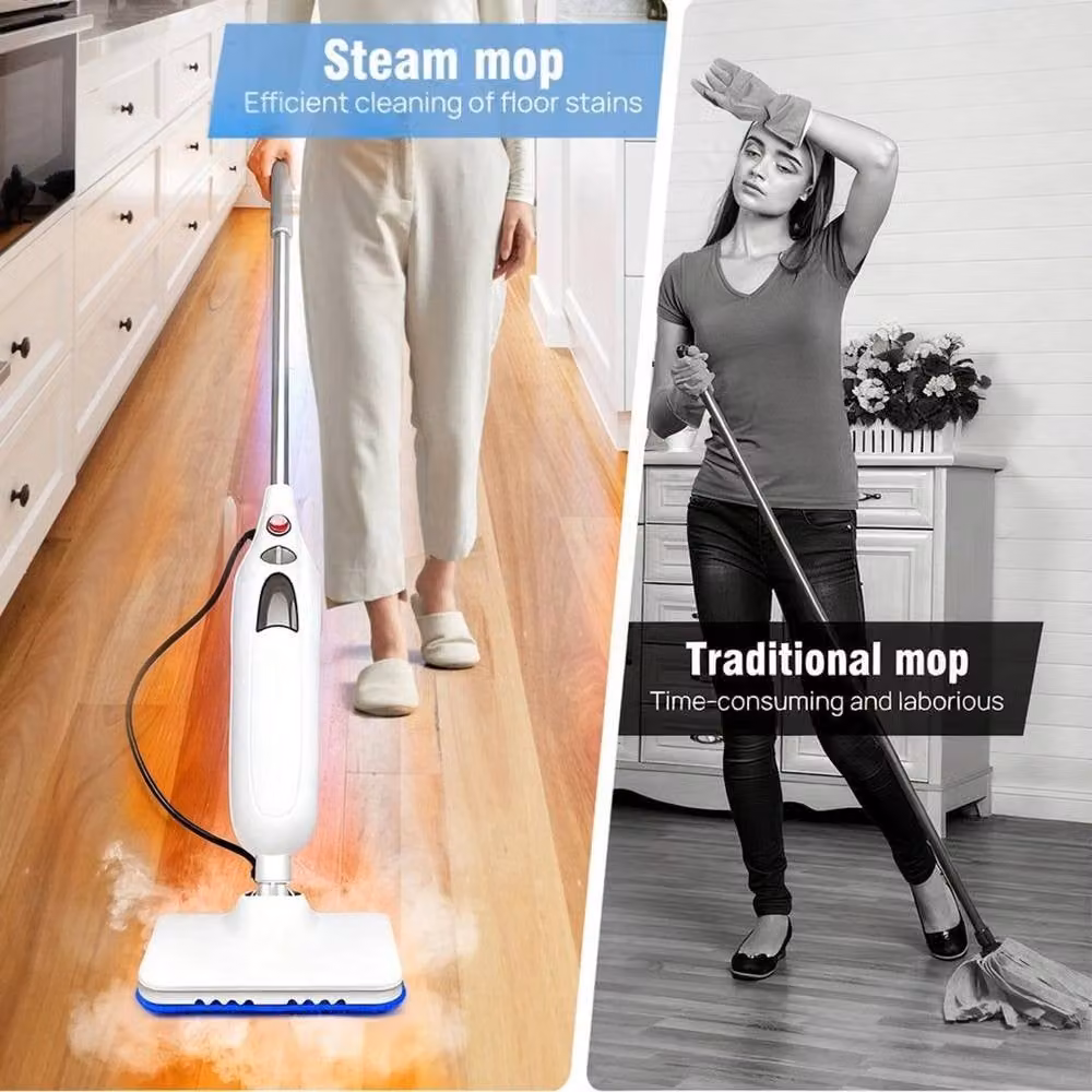 Kelvenix 12-in-1 Upright and Handheld Steam Mop Cleaner in White – 3