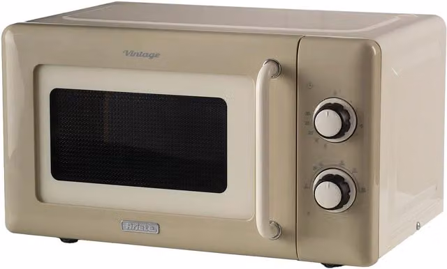 Ariete Vintage Style Solo Microwave, 800W, 20 Litre, Beige