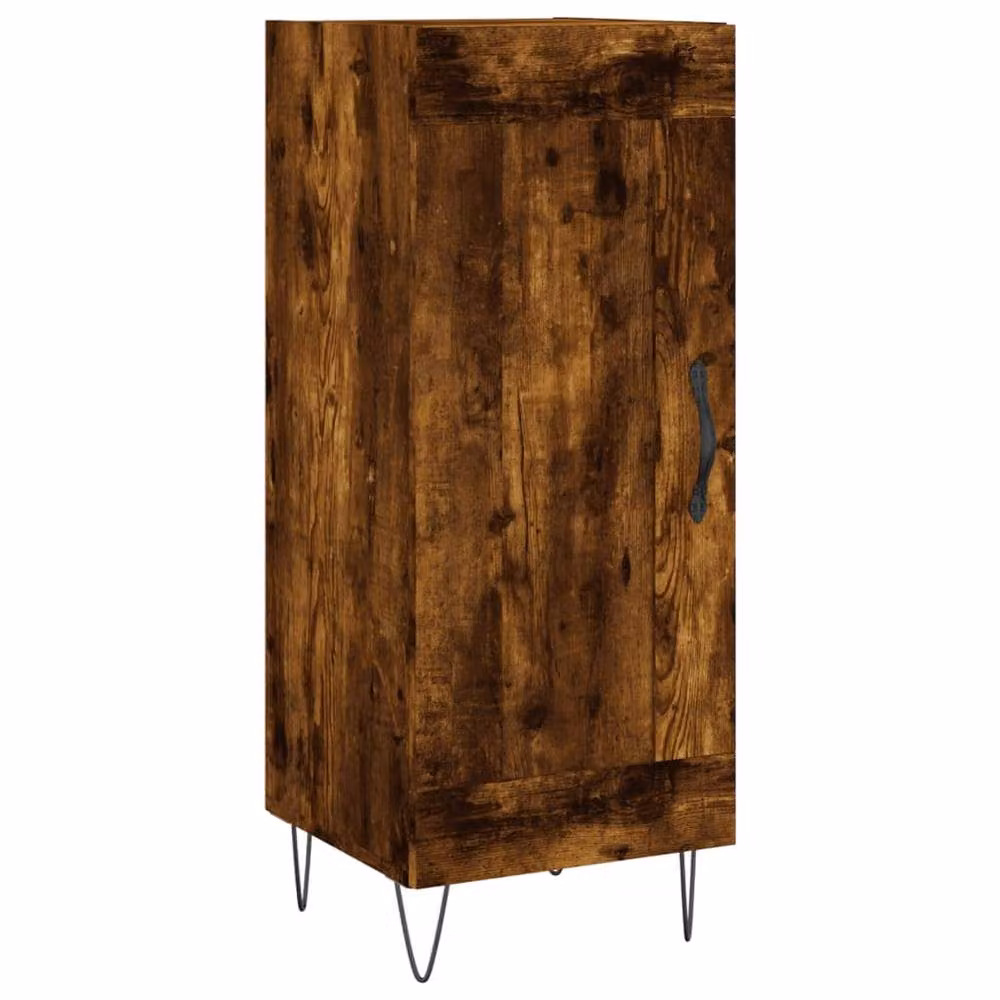 Berkfield Home Smoked Oak Sideboard in Brown, W/D/H: 34.5 x 34 x 90 cm – 3