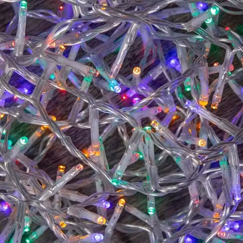 Samuel Alexander TreeBrights Multi-Coloured LED Christmas String Lights with Timer, 37.5m – 2