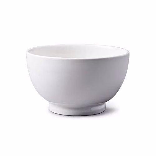 WM Bartleet & Sons 1750 T202 Traditional Porcelain Soup and Cereal Bowl, White, Diameter: 14 cm