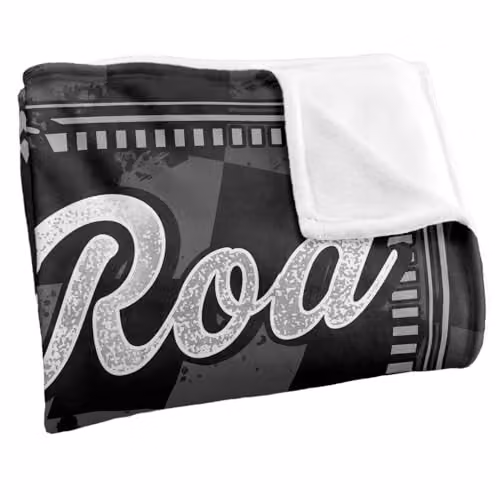 JQ Licensing James Piazza Hot Rod Garage Silky Touch Super Soft Fleece Throw Blanket, White, W/D/H: 152 x 127 cm – 2