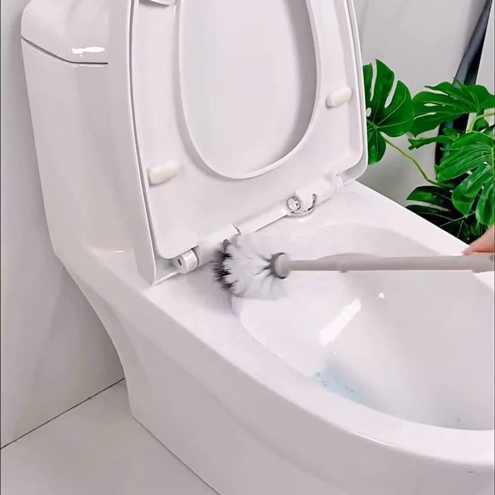 KORVIXA Wall Mounted Plastic Bathroom Toilet Cleaning Mat, Light Grey, W: 50 cm x H: 80 cm