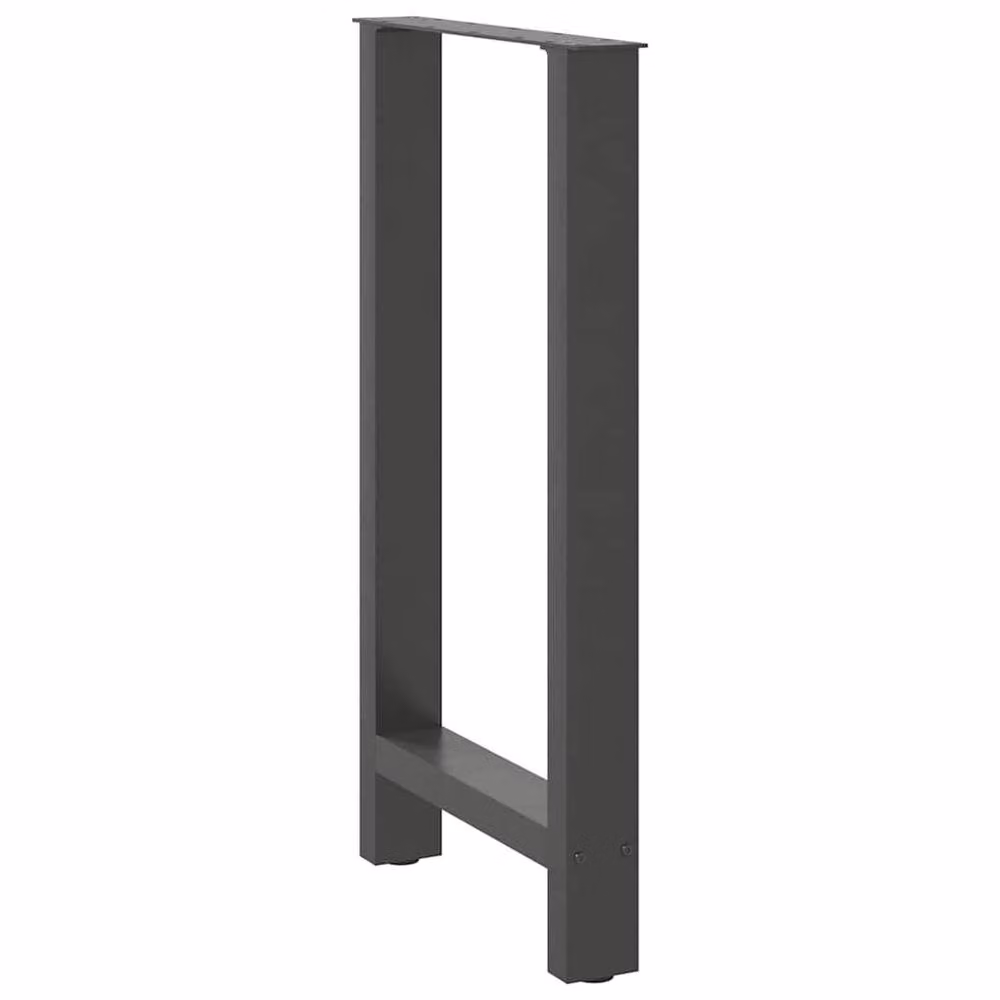 Berkfield Home Modern Steel Coffee Table Legs in Anthracite Black, 2 pcs, W/H: 40 x 90-91 cm – 3