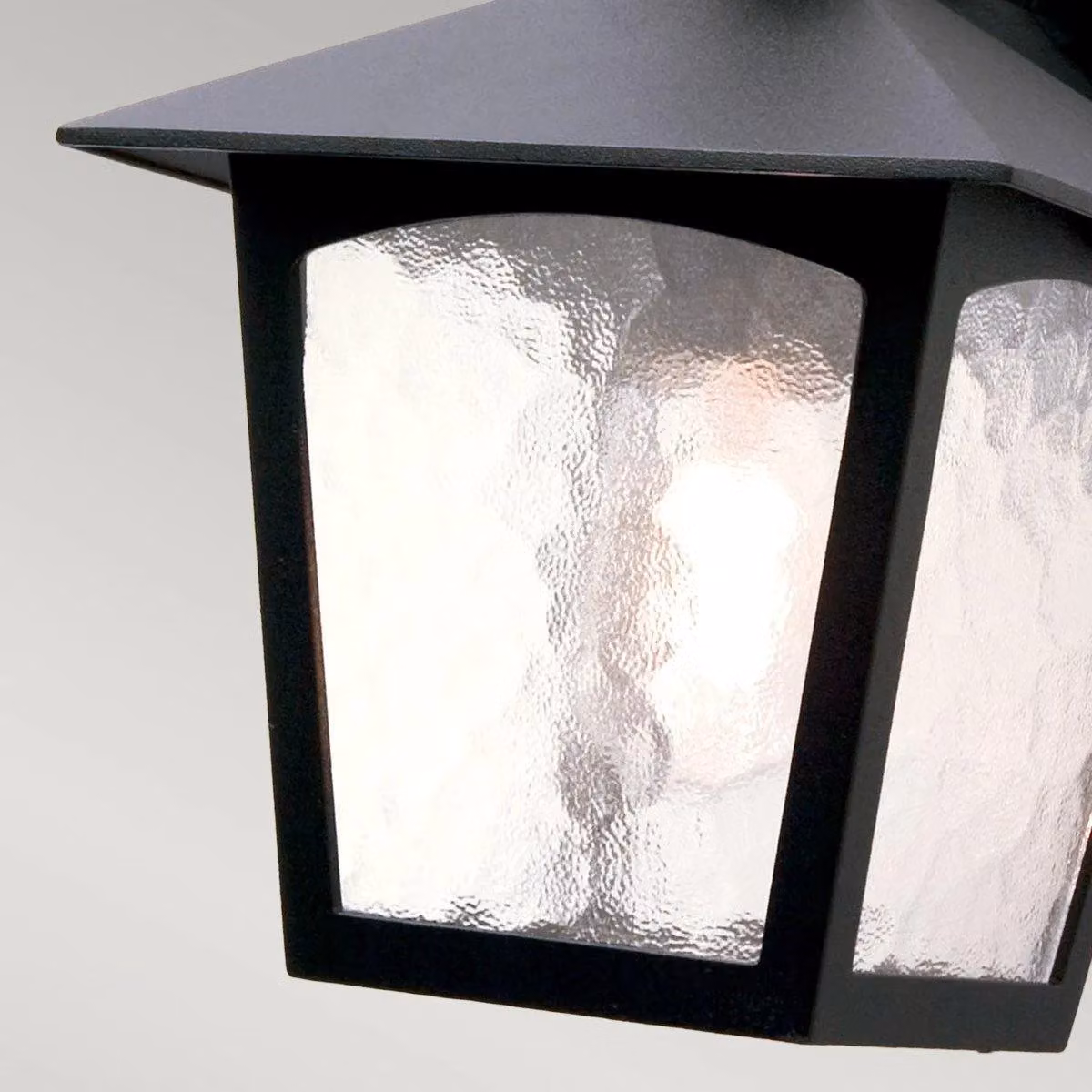 Netlighting York Black Outdoor Wall Lantern Light with IP43 Rating and E27 Socket – 3