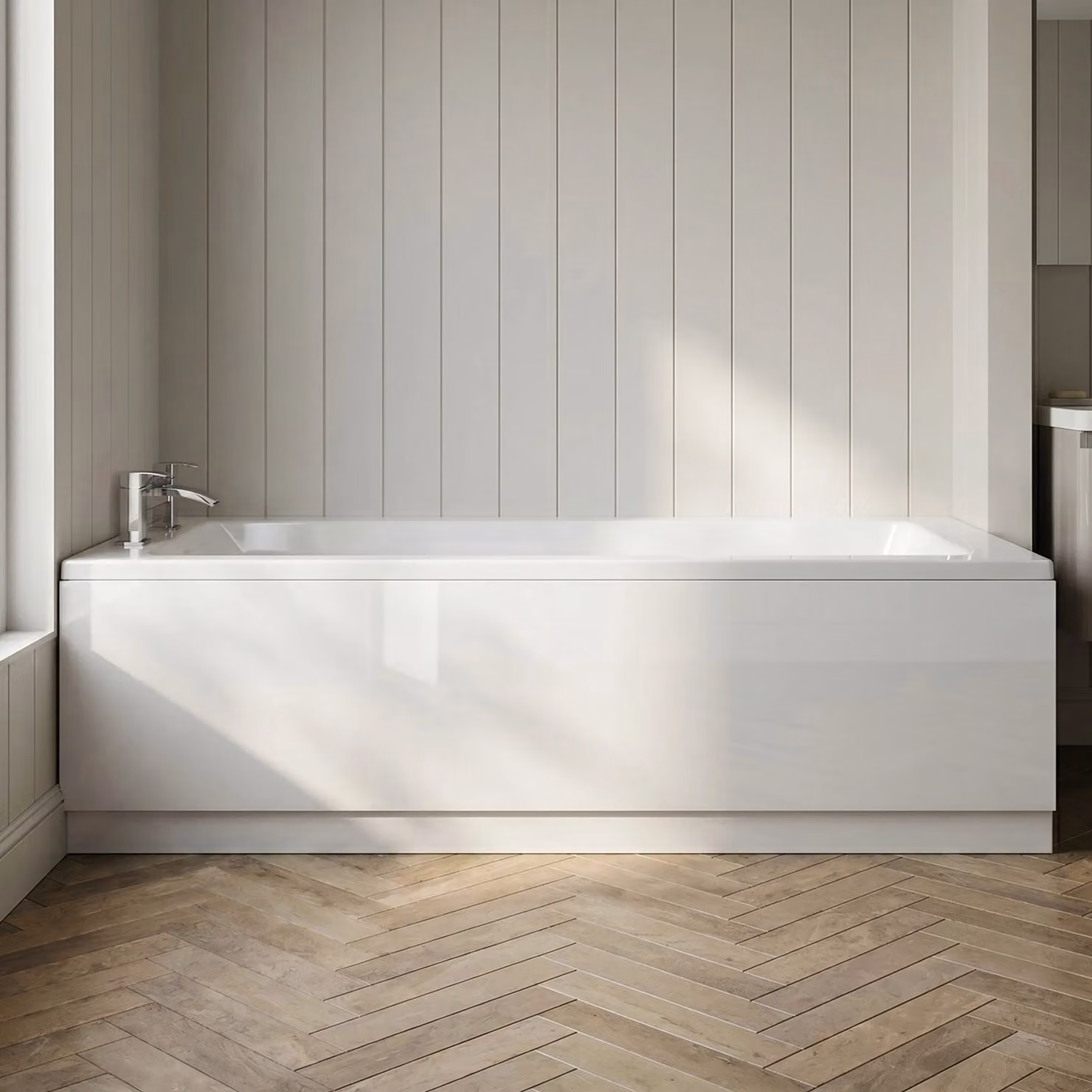 Balterley White MDF Bath Front Panel and Plinth – 2