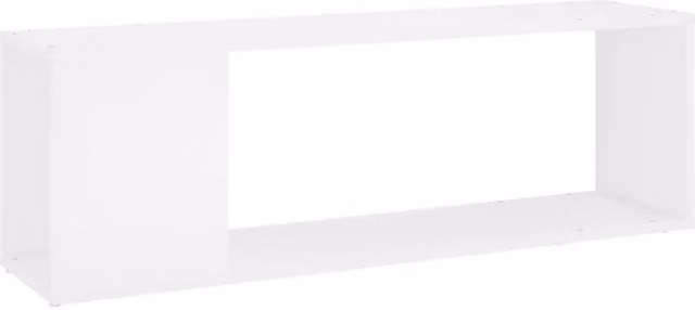 Berkfield Home White TV Cabinet in Engineered Wood W/D/H: 100 x 24 x 32 cm