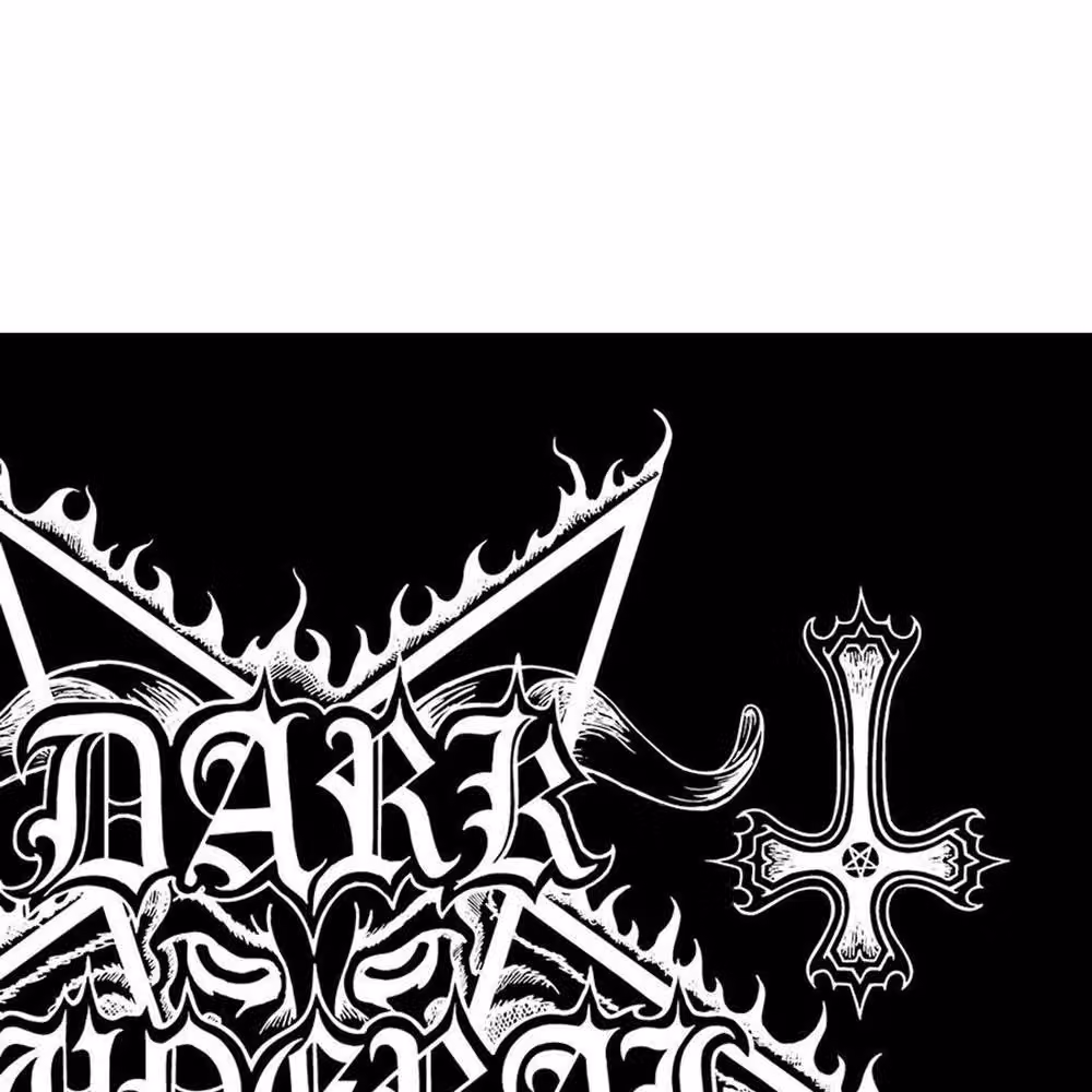 Dark Funeral Logo Textile Poster in Black – 2
