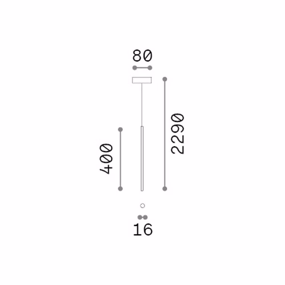 Netlighting Look Slim LED Pendant Ceiling Light, Black, Diameter: 40 cm, 220 lm, 3000K – 2