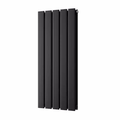 UK Radiators Typhoon Black Flat Tube Horizontal Designer Radiator, W: 340 mm, H: 800 mm – 2