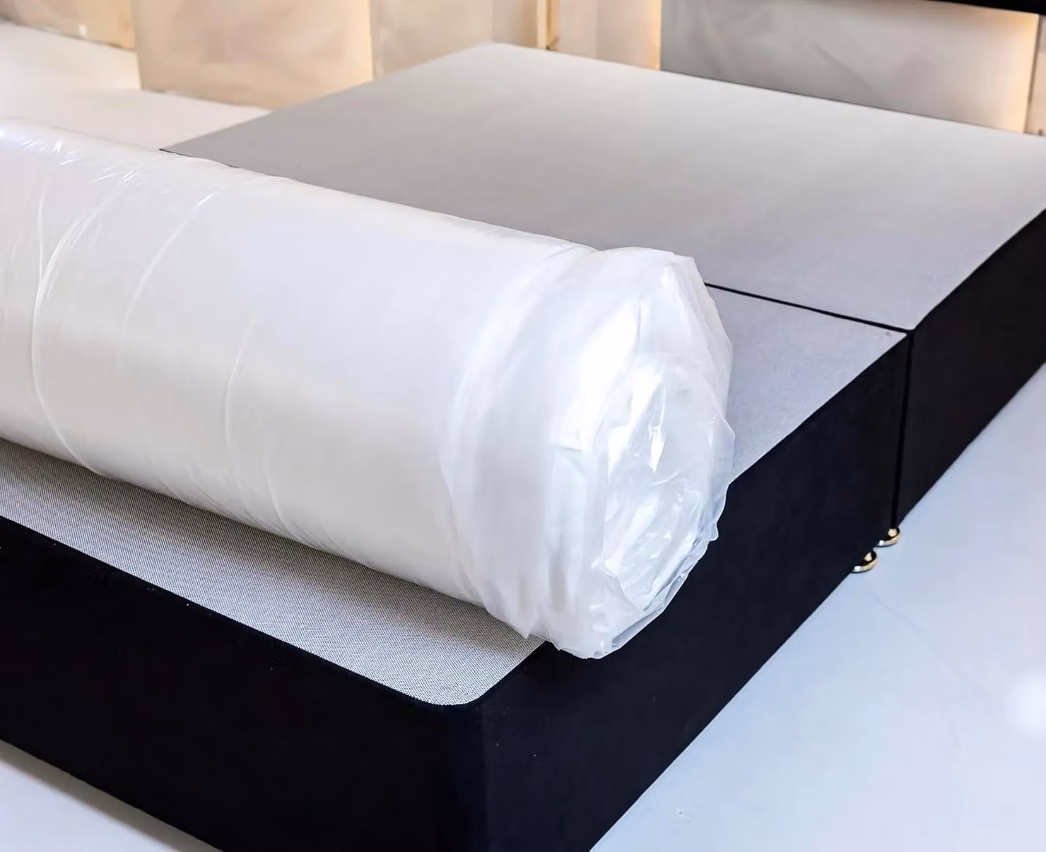DFI Beds & Home Hybrid Memory Foam Mattress with Antibacterial Knit Fabric in Beige and White, W/D/H: 140 x 200 x 25 cm – 5