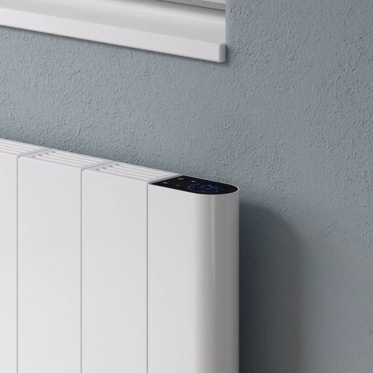 Aquarius DigiTherm Electric Aluminium Radiator with LCD Display, White, W/H: 54.4 x 50 cm – 3