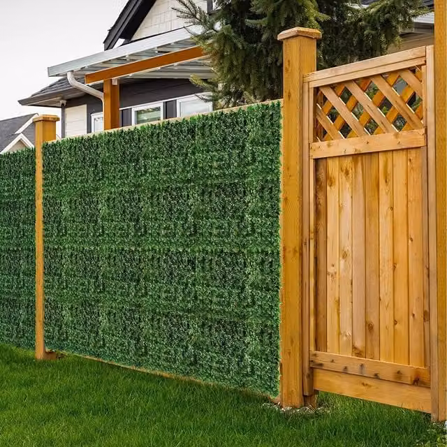 Gr8 Garden Artificial Ivy Leaf Hedge Privacy Screening, Green