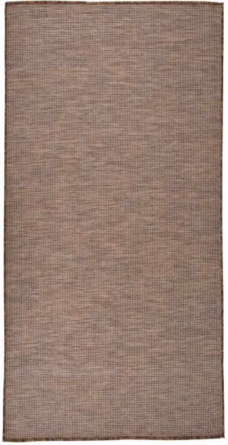 Berkfield Home Brown Flatweave Outdoor Rug, W/D: 100 x 200 cm