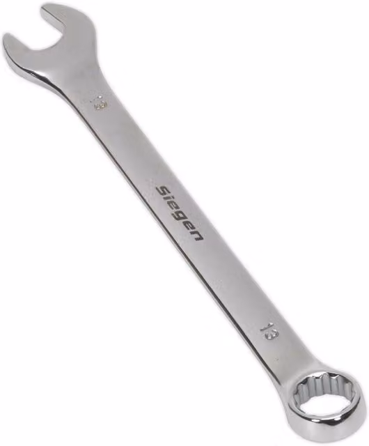 Loops 13mm Combination Spanner in Silver Chrome Vanadium