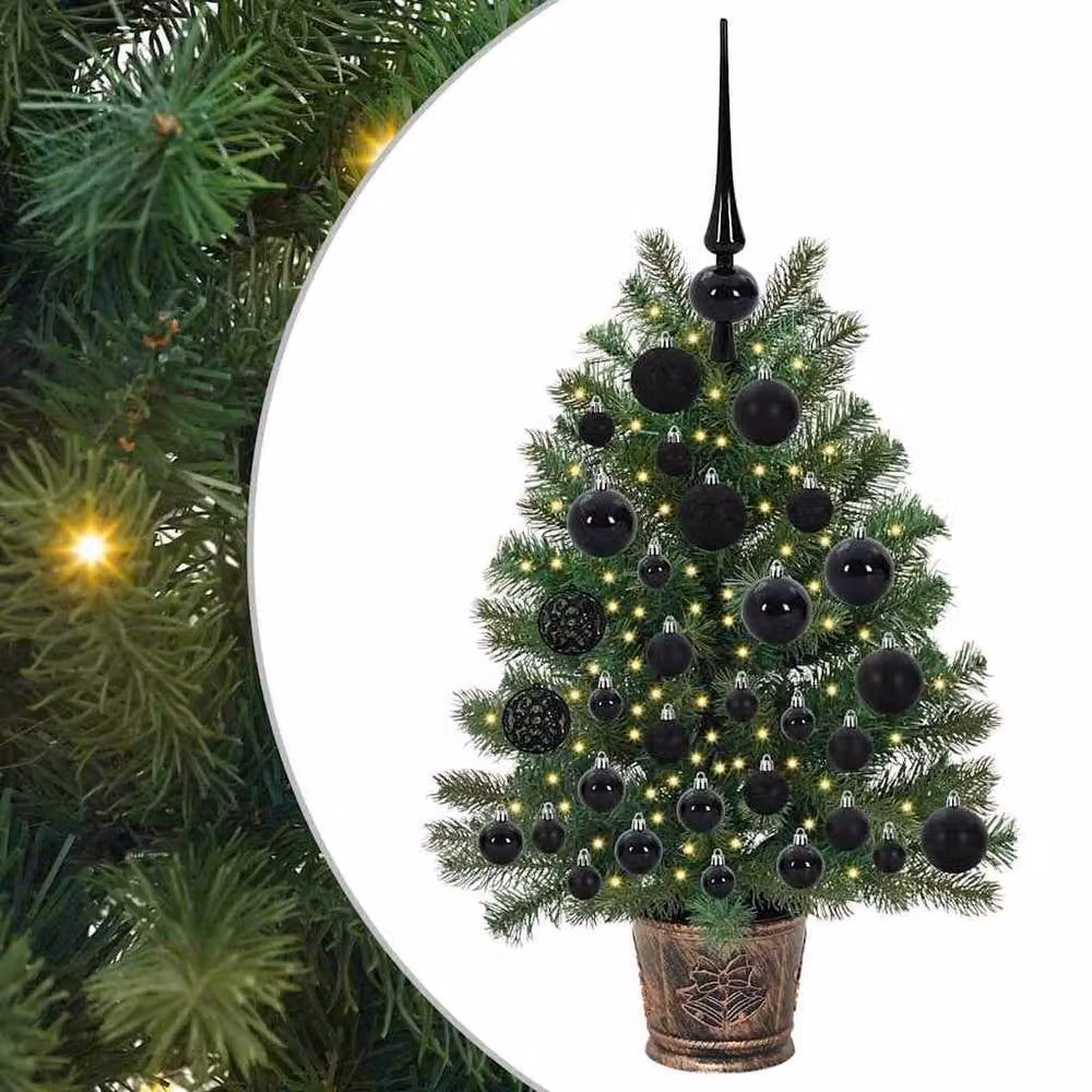 Berkfield Home Green Tabletop Artificial Christmas Tree with 150 LEDs, Height: 75 cm – 2
