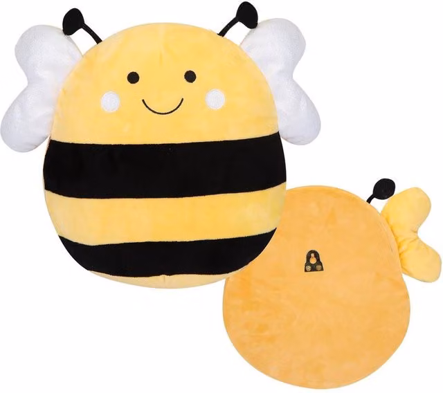 VFM e-Store Yellow Plush Bee Wall Decoration, W: 36 cm, H: 37 cm – 1