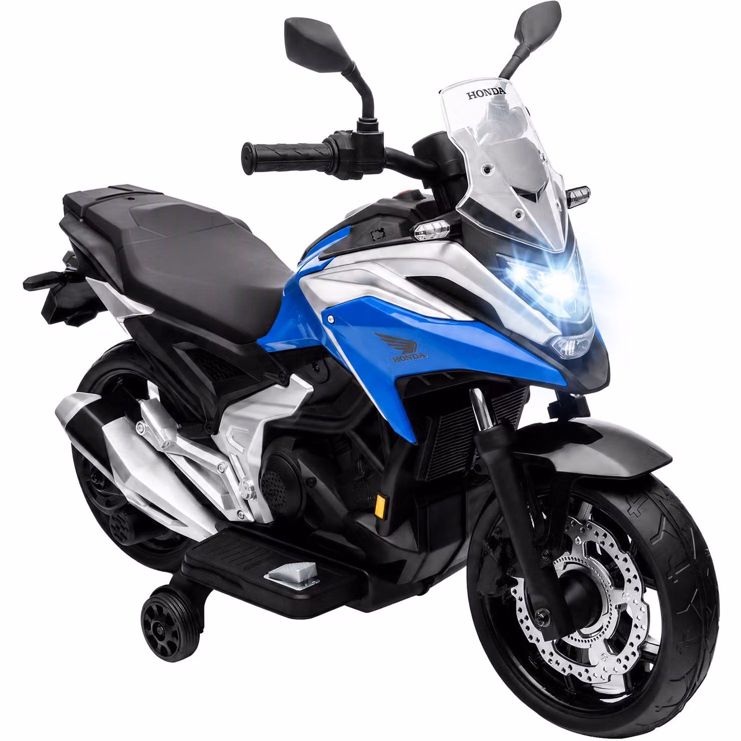 AIYAPLAY Electric Ride on Motorcycle with Light and Sound Effects, Blue – 2