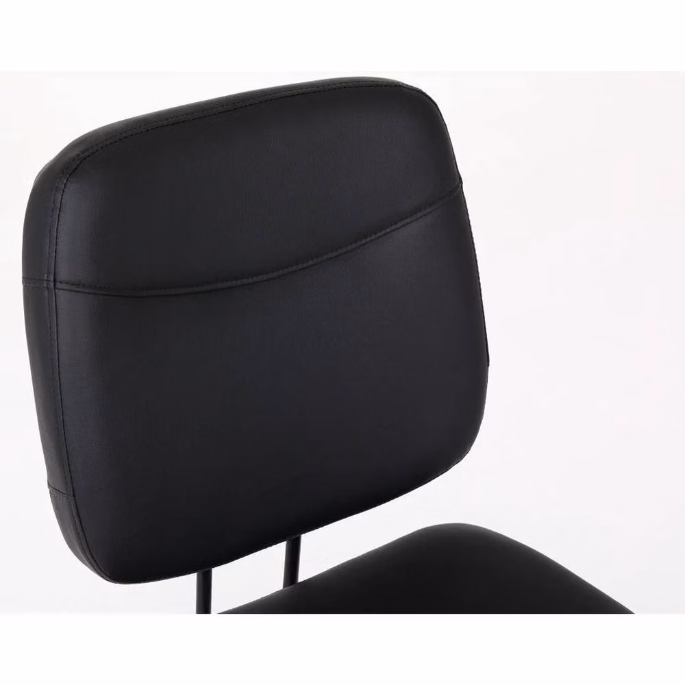 FORGEVIO Swivel PU Leather Home Office Computer Task Chair in Black – 4