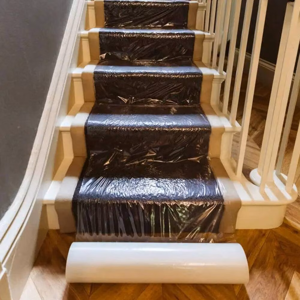 NESTLUNE Transparent Adhesive Carpet and Floor Protector Film, W: 40 cm, L: 1000 cm – 2