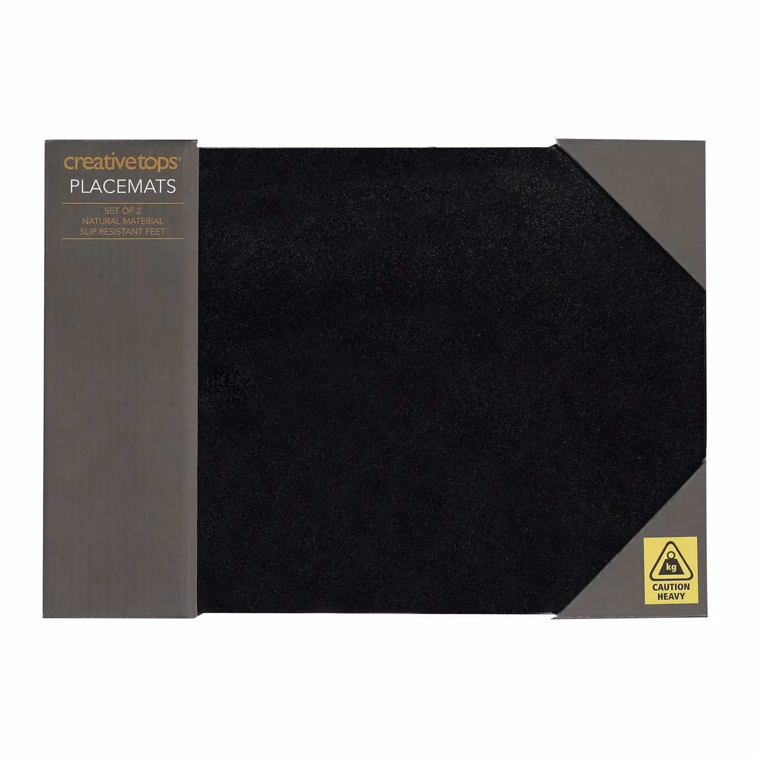 Creative Tops Black Granite Placemats, Set of 2 – 7