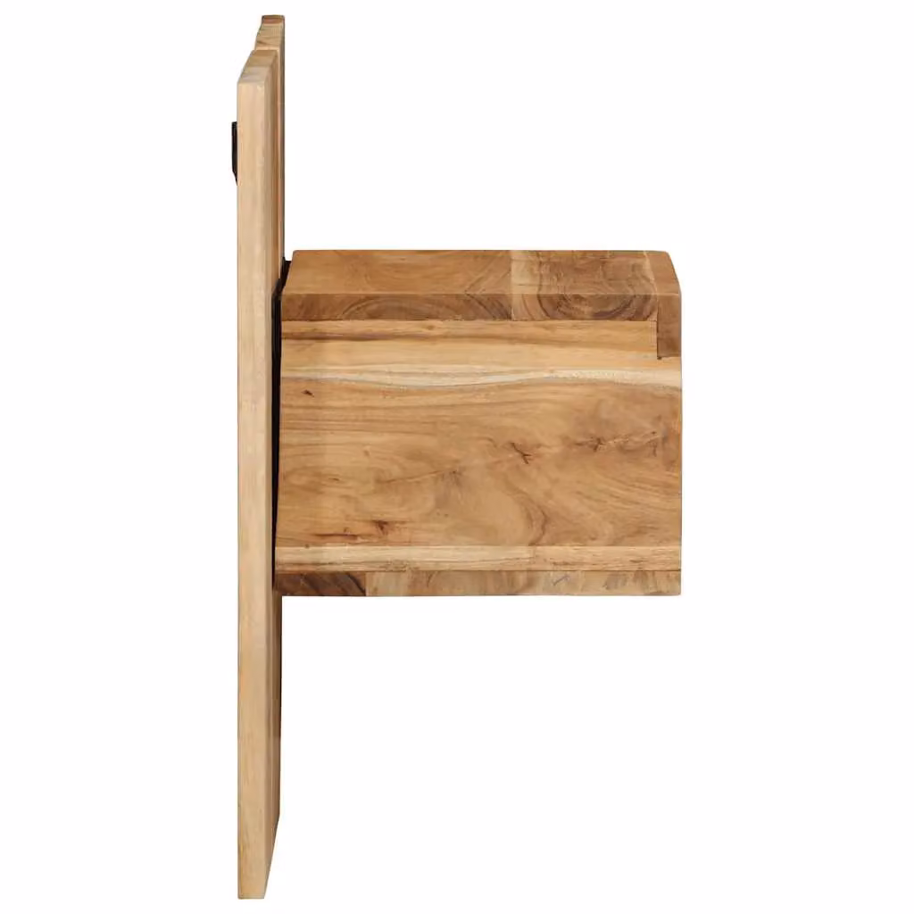 Berkfield Home Solid Wood Acacia Bedside Cabinet in Brown, W/D/H: 50 x 27 x 50 cm – 2