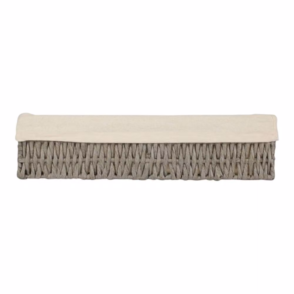 Red Hamper Grey Open Weave Cotton Linen Paper Rope Trays, Medium, W: 44.0 cm, D: 40.0 cm, H: 10.5 cm – 2