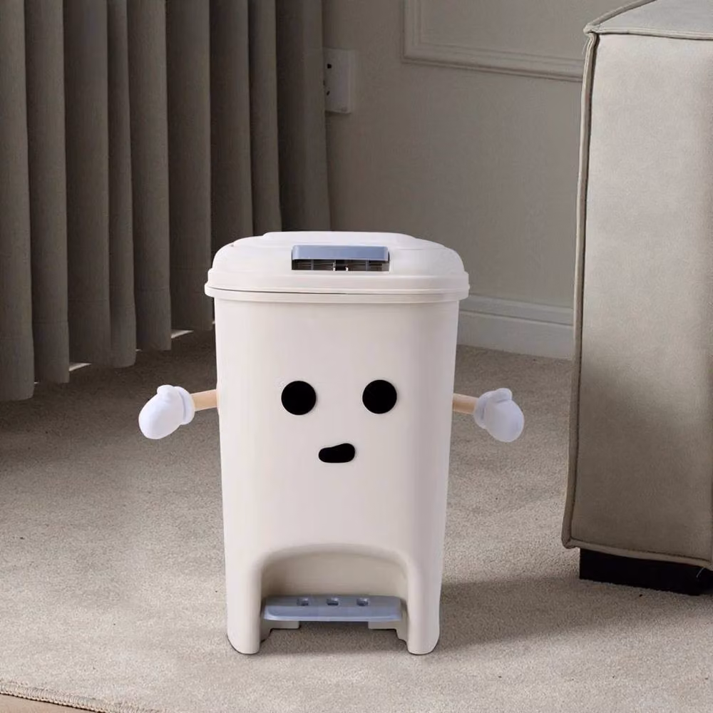 EONLION 20L White Plastic Pedal Bin for Kitchen Waste – 3