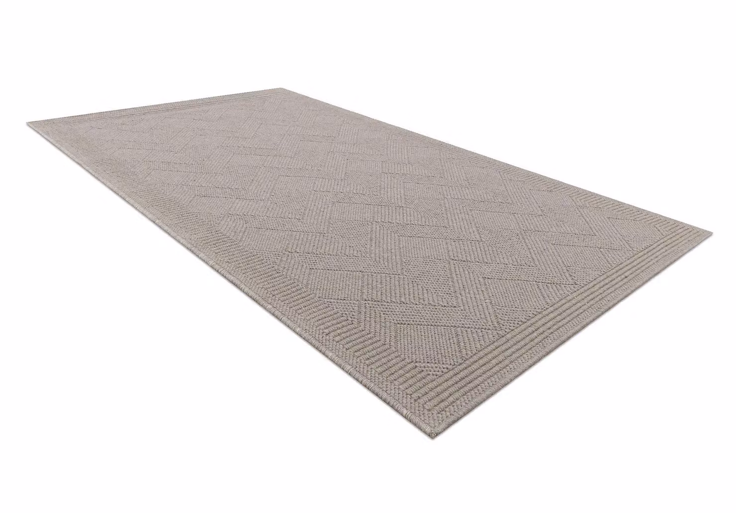 RugsX Villa Beige Wool Flat Weave Rug W: 200 cm, D: 300 cm – 2