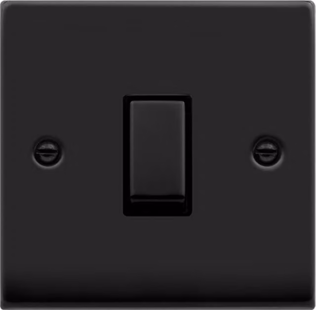 SE HOME Black Surface Mount Plastic Switch Plate