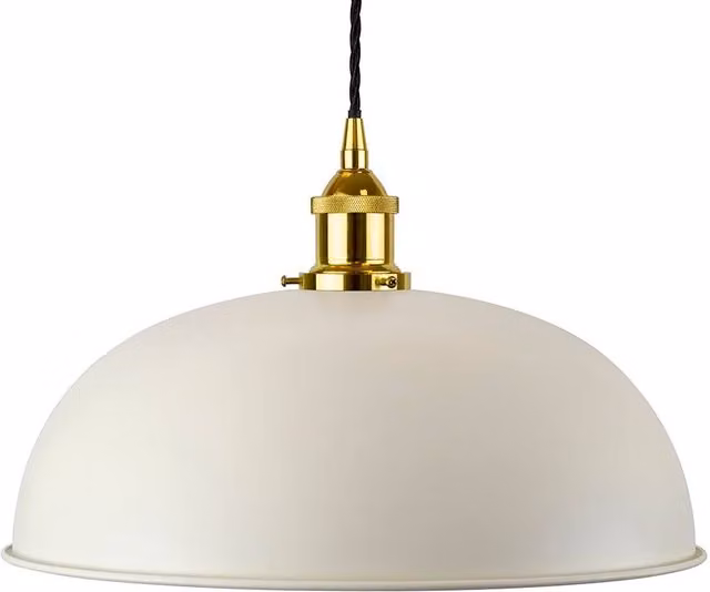 SE Home Worcester Pendant Light in White, Gold and Black